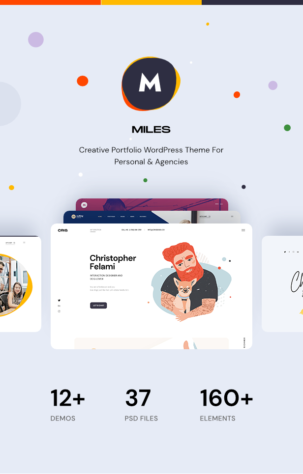Miles - Creative Portfolio & Agency WordPress Theme - 2